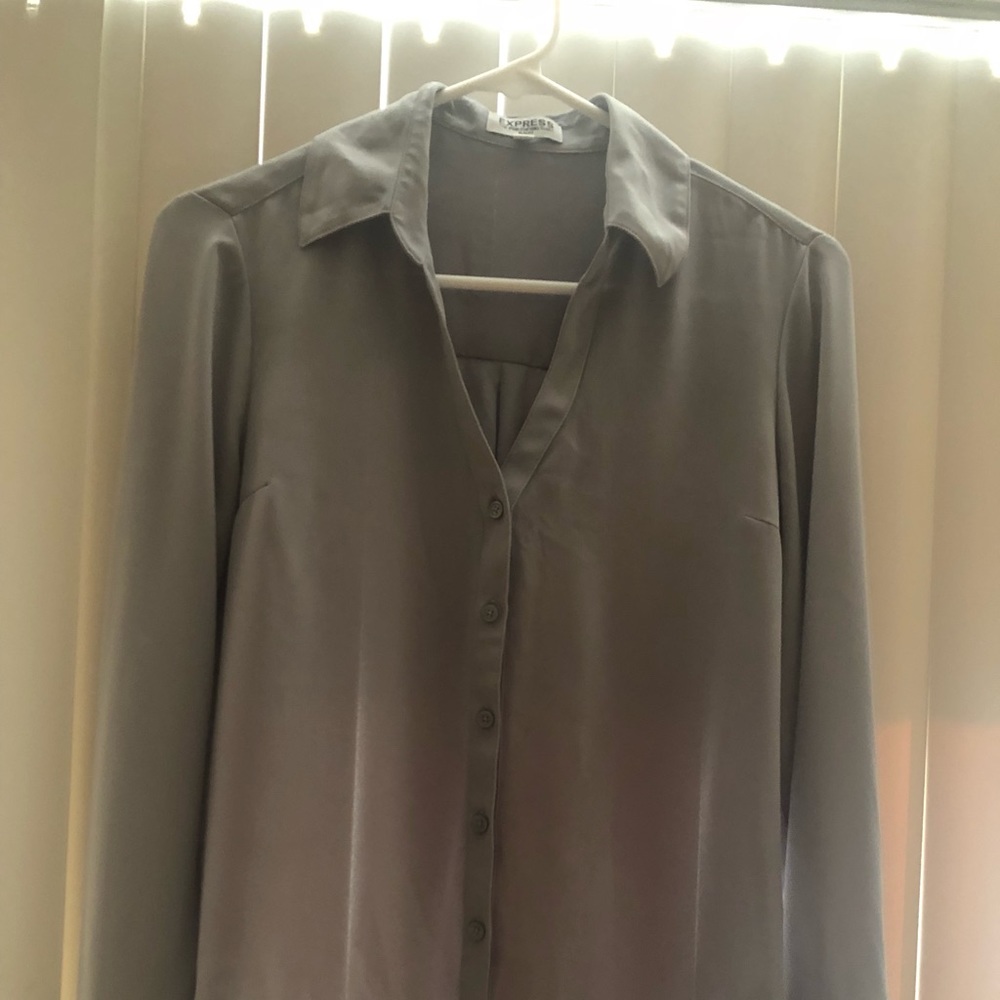Light Gray portofino Express blouse small